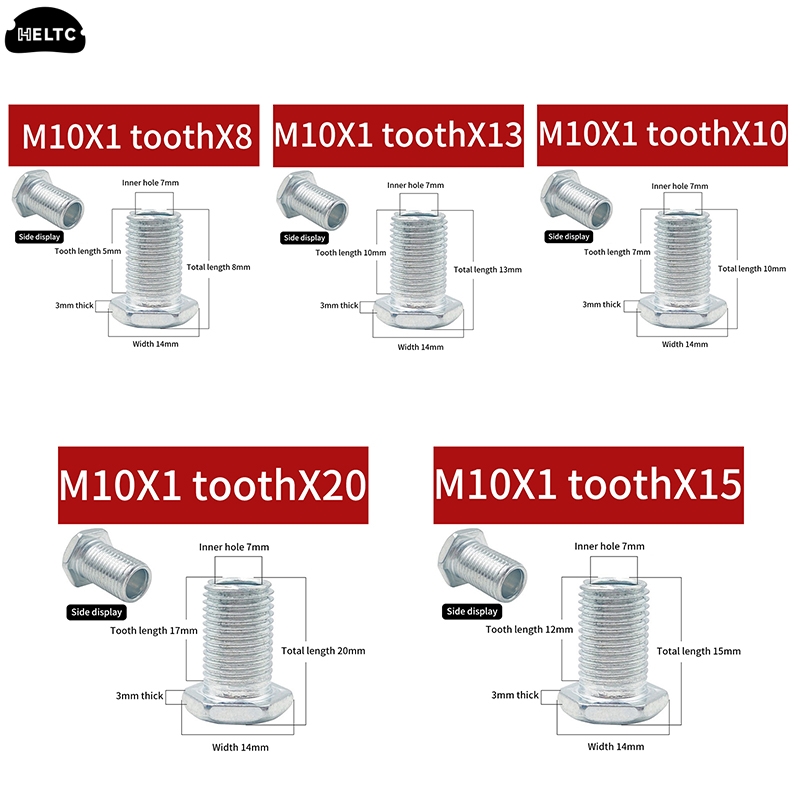 Teeth Whitening Youtube - أنبوب ملولب M10 مع صمولة ،