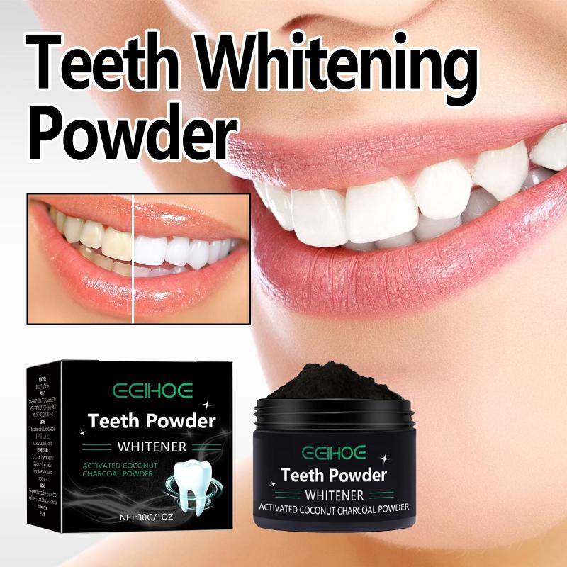 Teeth Whitening Charcoal Powder - مسحوق تبييض الأسنان فحمي/صودا الخبز مسحوق