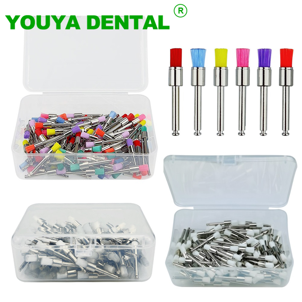 Teeth Whitening Brush - 100 قطعة/صندوق فرشاة تلميع الأسنان النايلون