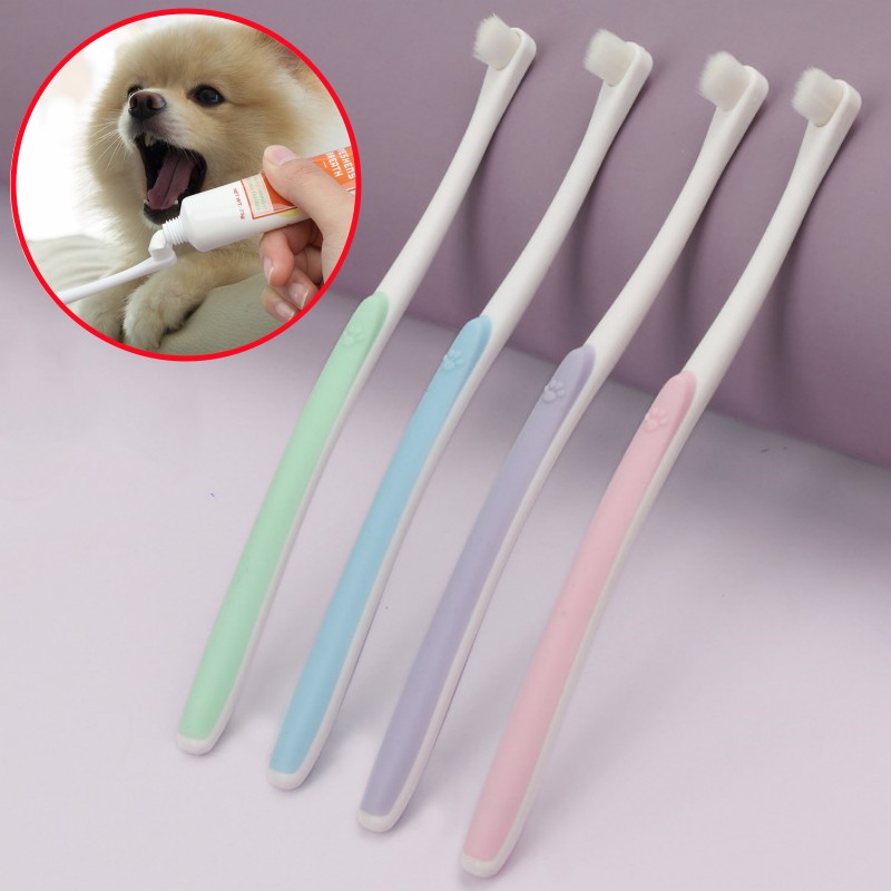 Teeth Whitening Brush - فرشاة أسنان الكلب تنظيف أسنان الكلاب