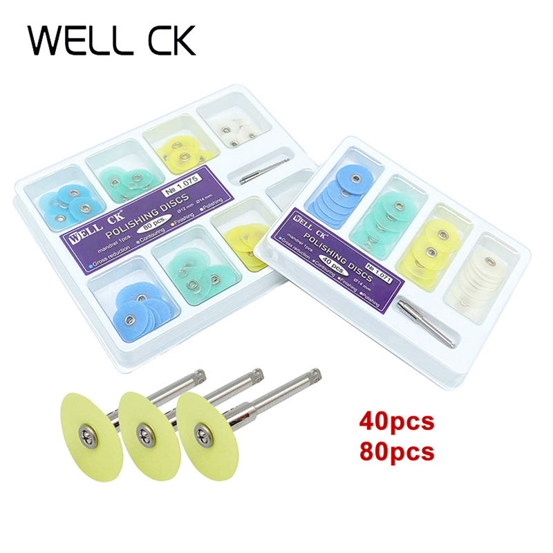 Teeth Whitening Kit - WELL CK 40/80 قطعة أقراص تلميع