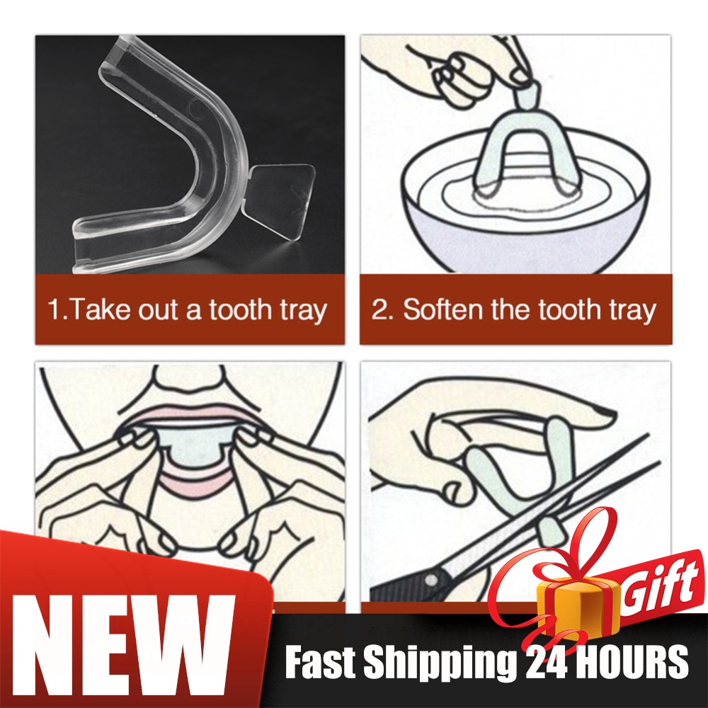 Teeth Whitening For Trays - طقم تقويم أسنان ناعم 2/4 قطعة،