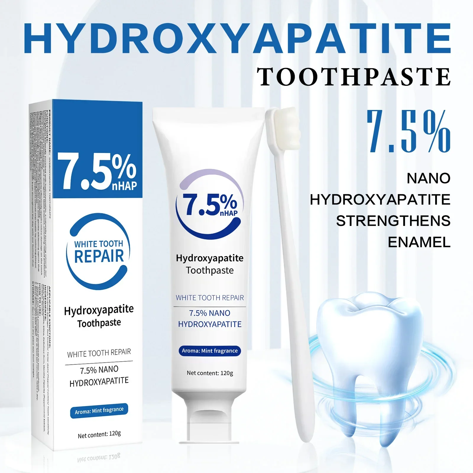 Teeth Whitening Kit - طقم معجون أسنان وقلم تبييض -