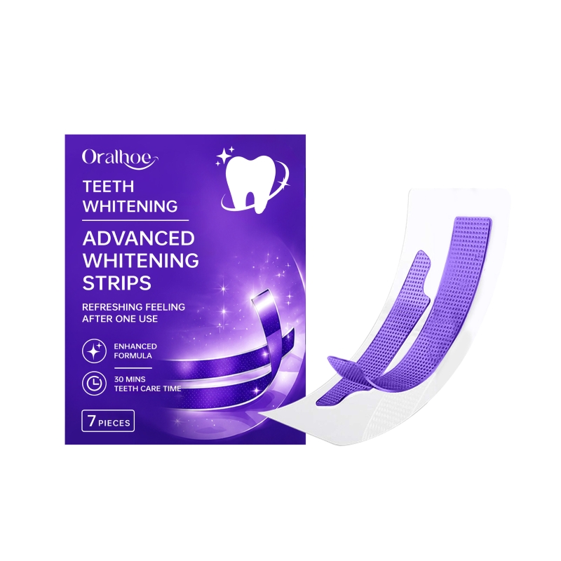 Teeth Whitening Results - 7 قطعة شرائط تبييض الأسنان الأرجواني