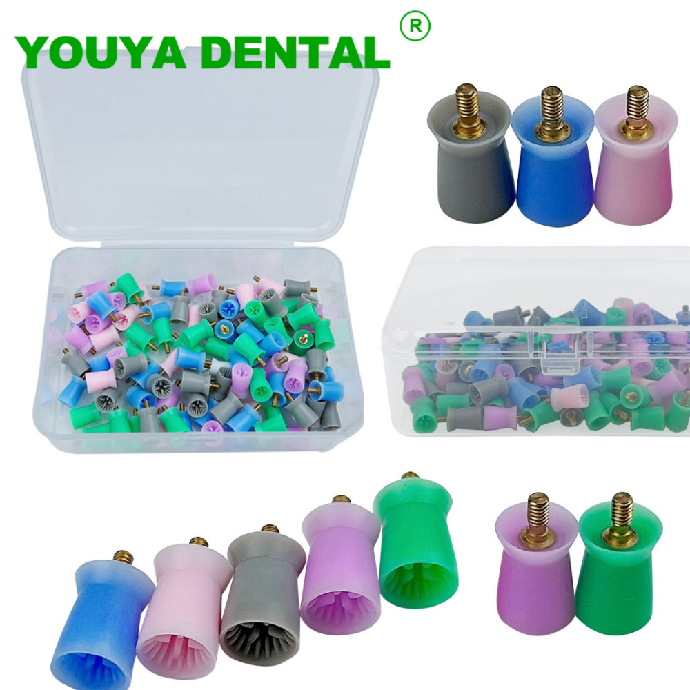 Teeth Whitening Brush - 100 قطعة/صندوق كوب تنظيف الأسنان من