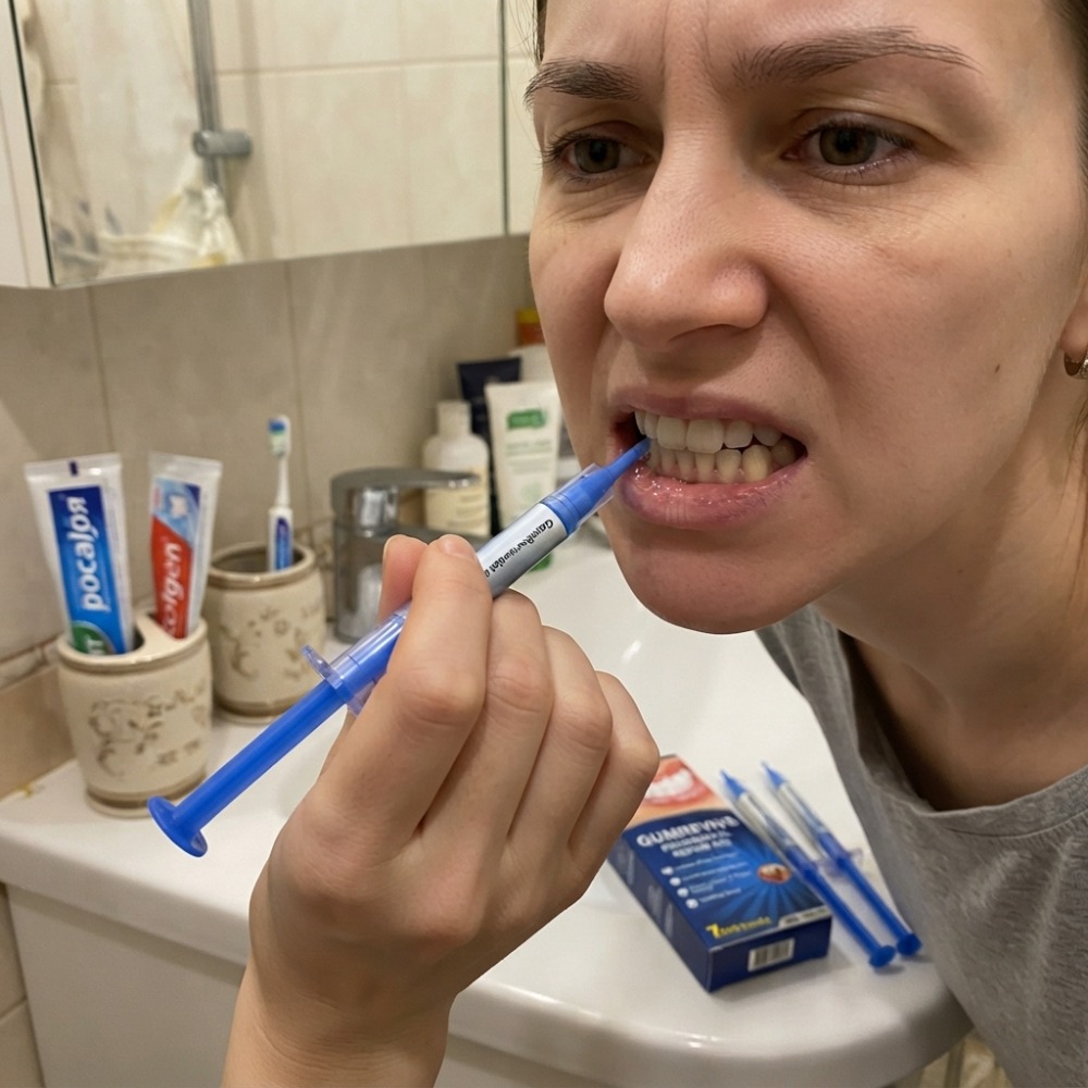 Teeth Whitening Before And After - جل جومريفايف لإصلاح اللثة وتجديدها، مهدئ