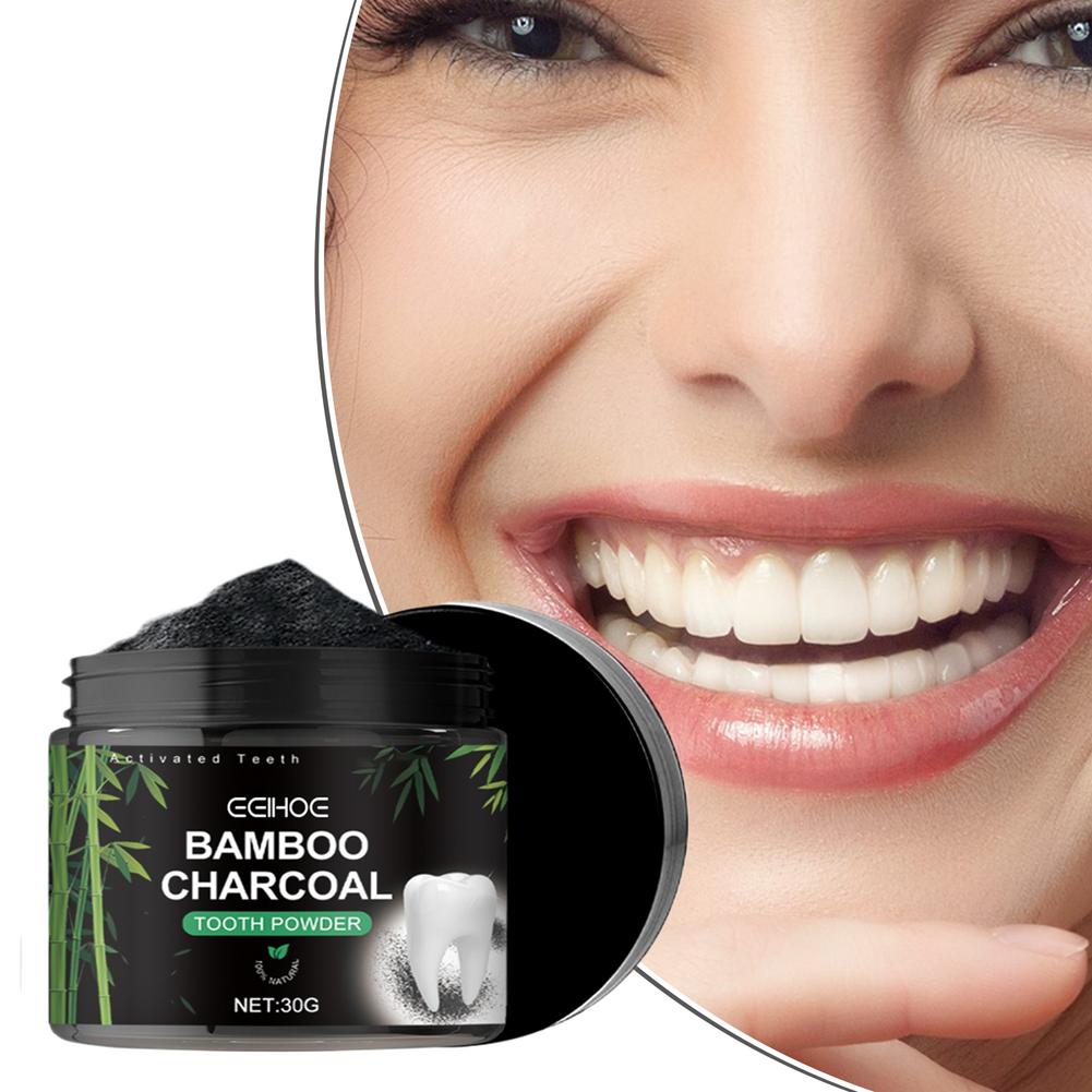 Teeth Whitening Results - مسحوق تبييض الأسنان، مسحوق الفحم النشط