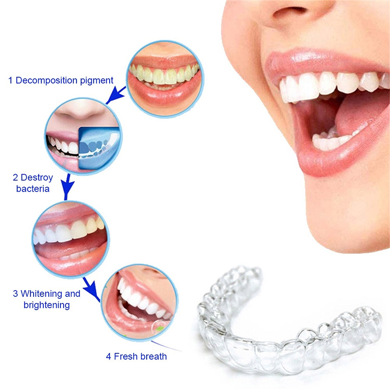 واقي أسنان ليلي من السيليكون م - مراجعة Teeth Whitening For Trays وسعره