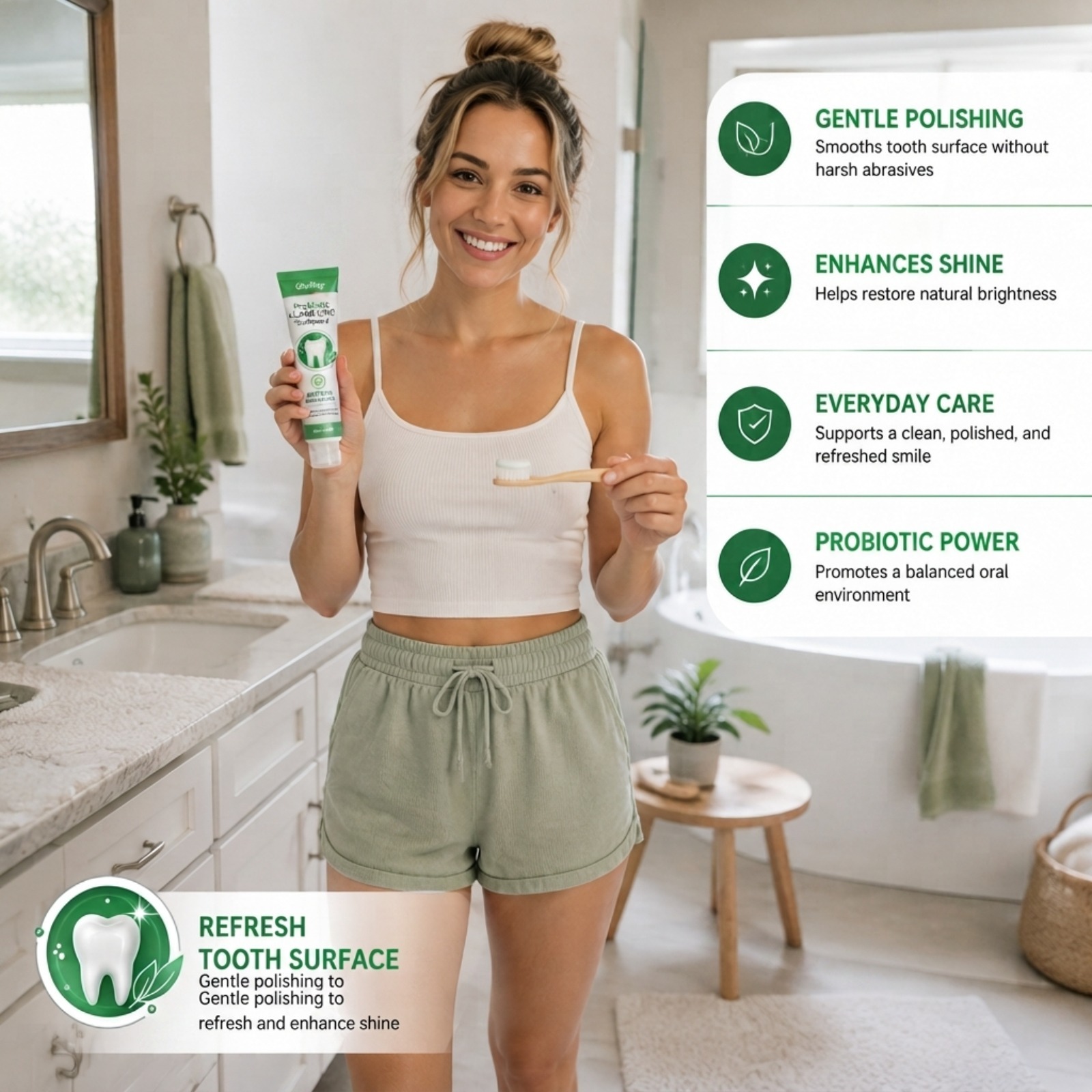 معجون أسنان بالبروبيوتيك والنع - مراجعة Teeth Whitening Paste وسعره
