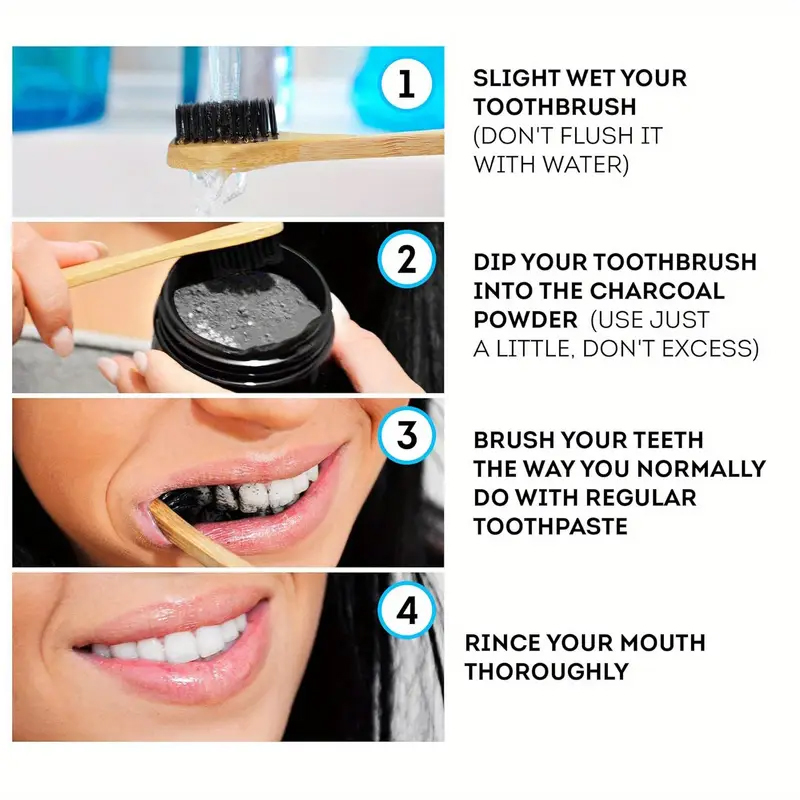 مسحوق أسنان ووتر آيس ليفين 5D  - مراجعة Teeth Whitening Charcoal Powder وسعره