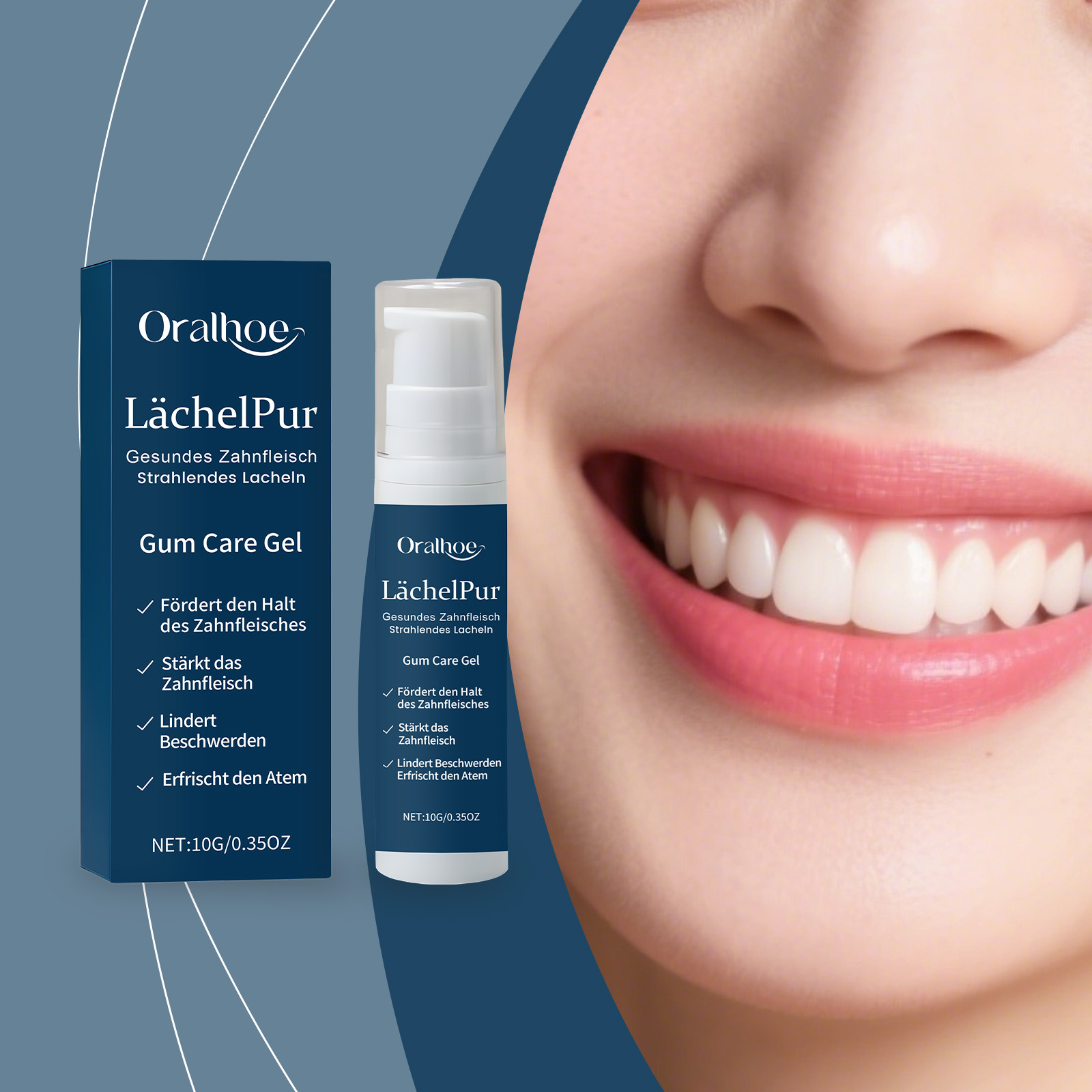 جل العناية بإصلاح اللثة تخفيف  - مراجعة Teeth Whitening Before And After وسعره