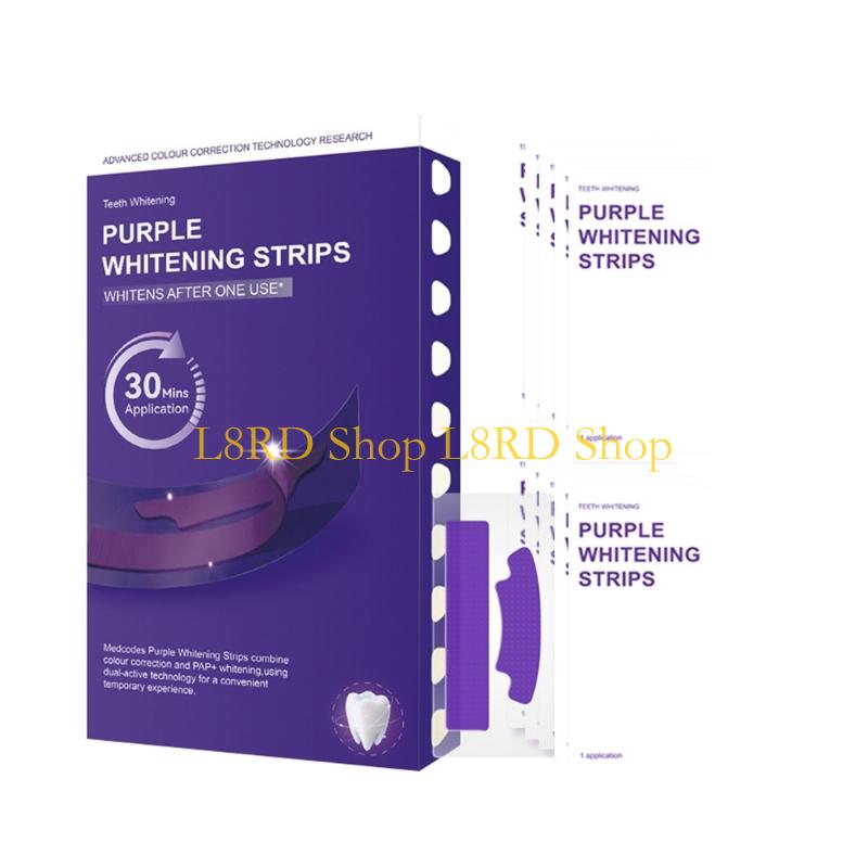 L8RD 7/14 زوجًا من شرائط تبييض - مراجعة Teeth Whitening Results وسعره