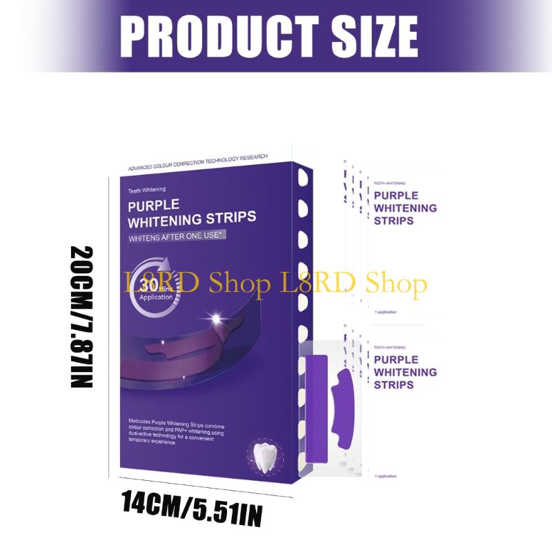 L8RD 7/14 زوجًا من شرائط تبييض - مراجعة Teeth Whitening Results وسعره