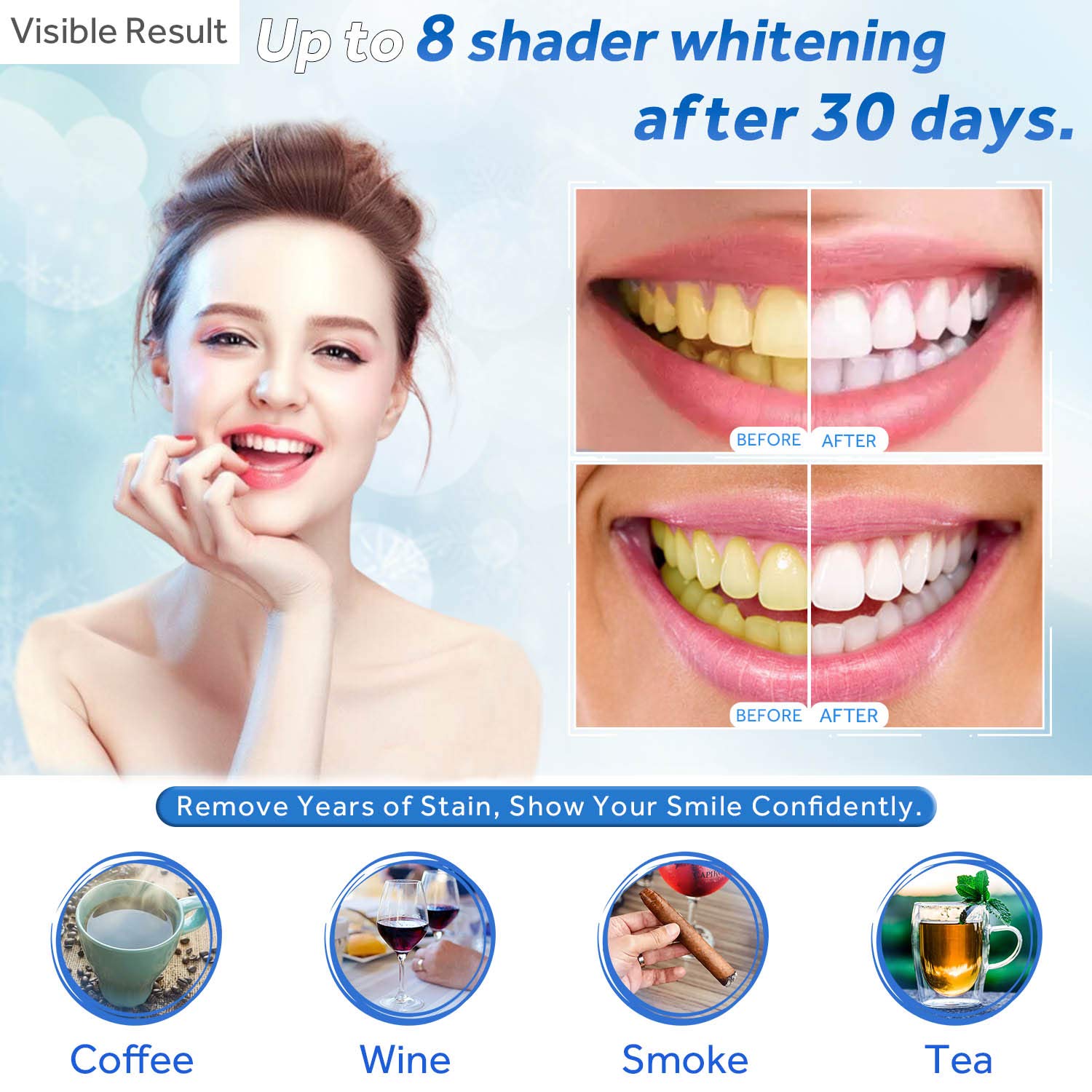تبييض الأسنان جل الملء حقنة تب - مراجعة Teeth Whitening Before And After وسعره