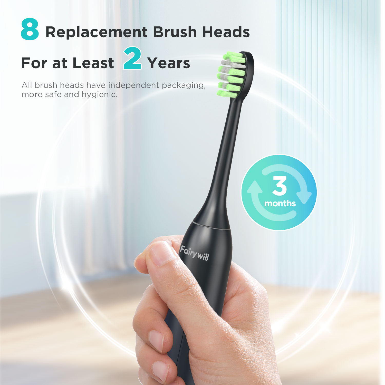 Fairywill فرشاة أسنان كهربائية - مراجعة Teeth Whitening Brush وسعره