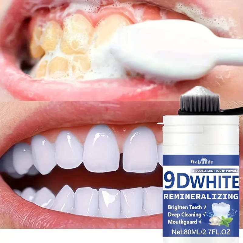 مسحوق أسنان 9D أبيض لإعادة ترس - مراجعة Teeth Whitening Near Me وسعره