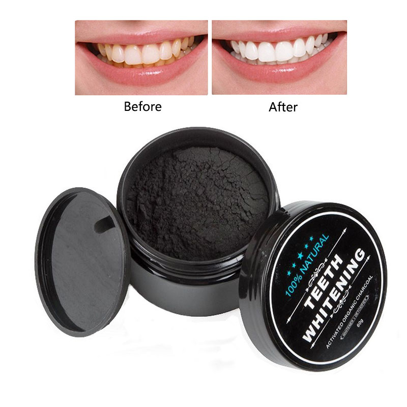 30 جرام مسحوق تبييض الأسنان مع - مراجعة Teeth Whitening Charcoal Powder وسعره