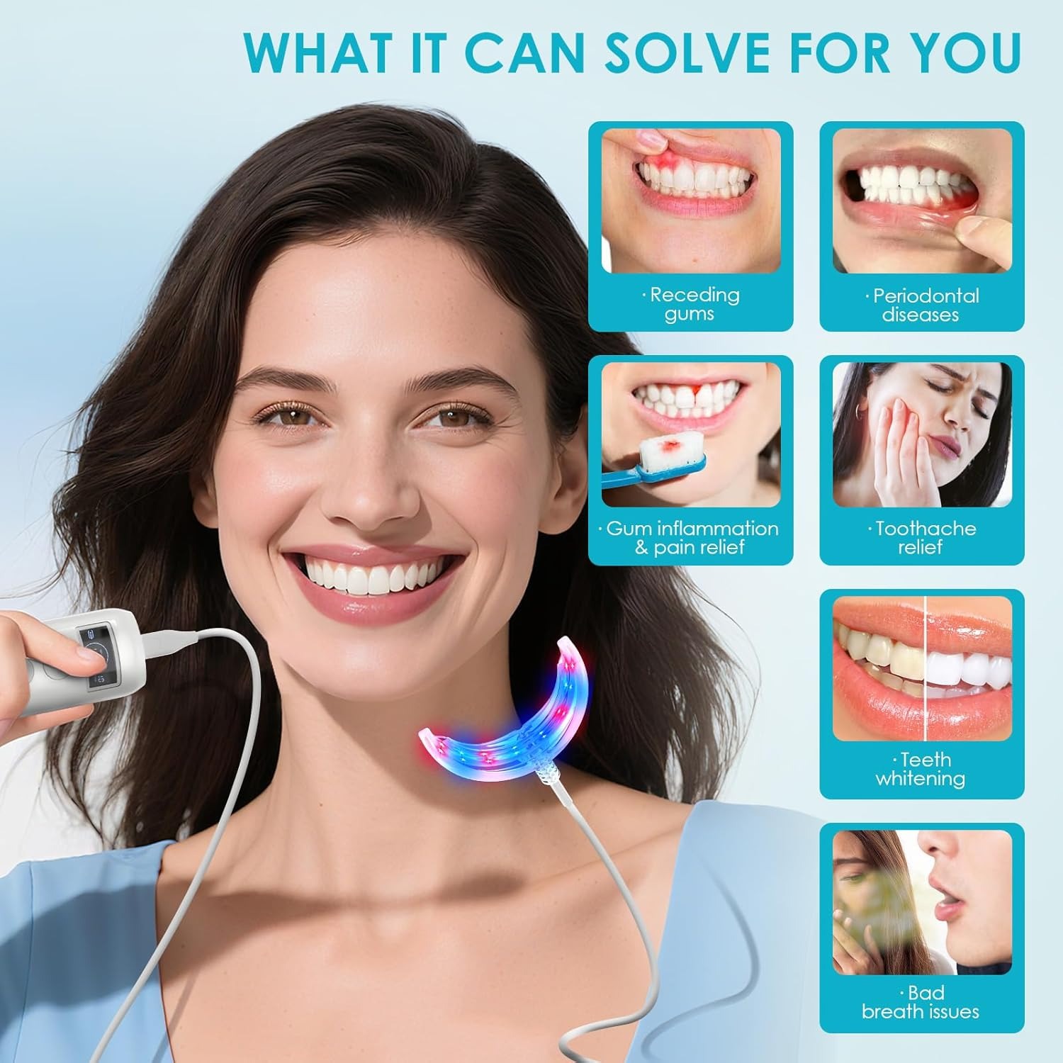 مصباح مسرع تبييض الأسنان بالضو - مراجعة Teeth Whitening For Trays وسعره