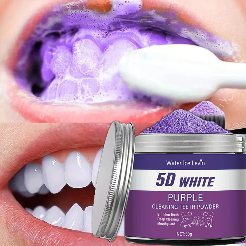 مسحوق تبييض الأسنان الأرجواني، - مراجعة Teeth Whitening Charcoal Powder وسعره