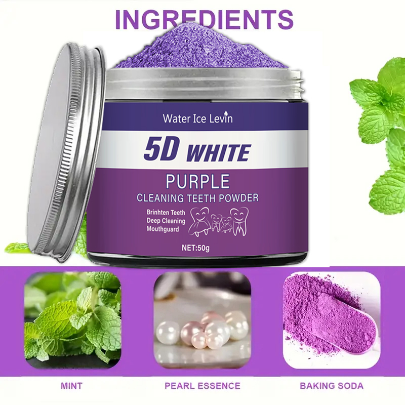 مسحوق تبييض الأسنان الأرجواني، - مراجعة Teeth Whitening Charcoal Powder وسعره