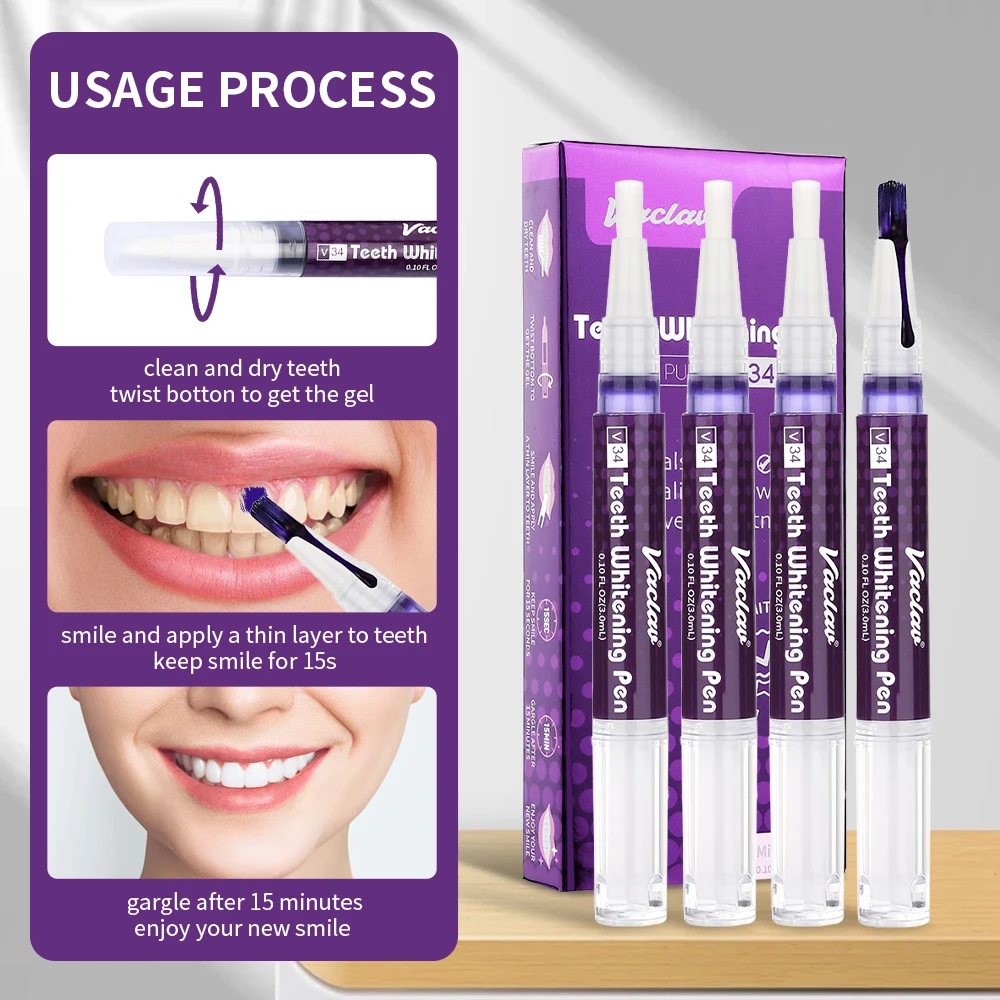 قلم تبييض الأسنان الفوري من فا - مراجعة Teeth Whitening Before And After وسعره